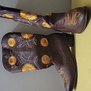Women's Brown Mid Calf Boots